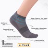 ELYFER Turquoise 4 Pairs Unisex Thin Rayon Ankle Socks in
