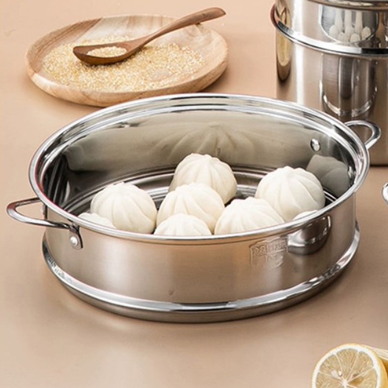 Steam Pot Multipurpose Steaming Pot Thick Stainless Steel Large Capacity