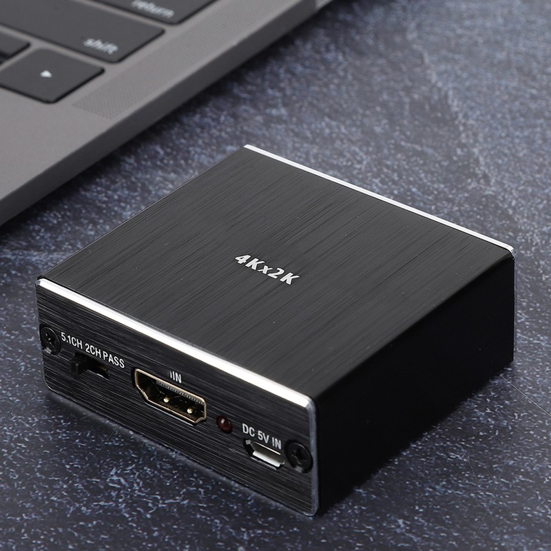 Professional Metal Black 4K x 2K HDMI to HDMI Optical
