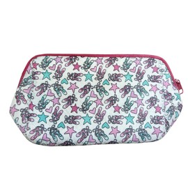 Sportybella Ballet Gifts for Dancers – Pink & Teal Ballet Shoe and Star Cosmetic Bag – Waterproof Travel Toiletry Organizer – Makeup Bag for Girls, Dance Students, and Dance Teachers