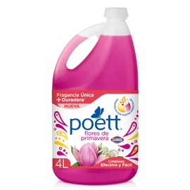 Limpiador Multiusos Aromatizante Poett Flores de Primavera 4 L