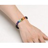 Achat Perlen 7 Chakras Energie Stein Armband Yoga Healing Balance