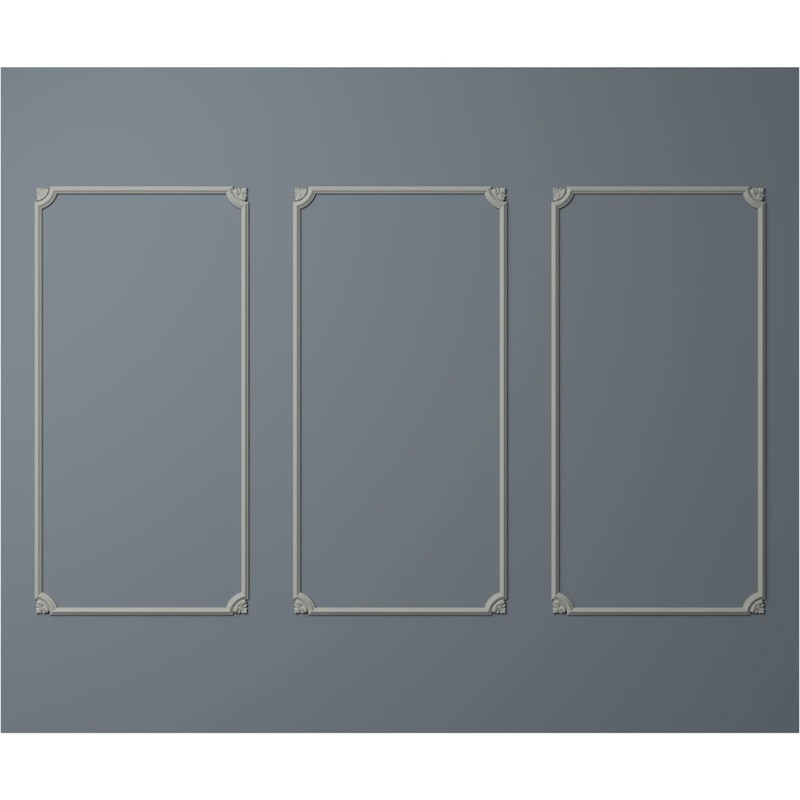 24"W x 48"H Bradford Leaf Panel Moulding Kit (Triple Panel)