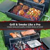 SUNLIFER Barrel Barbecue Charcoal Grill: Premium Spacious Outdoor BBQ Grill