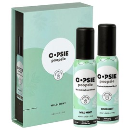 Pre GO toilet spray, discreet & portable original Pre-poo spray to use on the go. Assorted scents Odor Eliminator 2oz bottle Gift Set 2 Pack Wild Mint