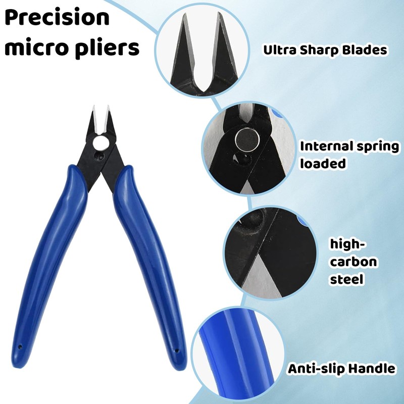 Wire Cutters, Side Cutters, 4 Pack Side Cutters, Wire Cutters