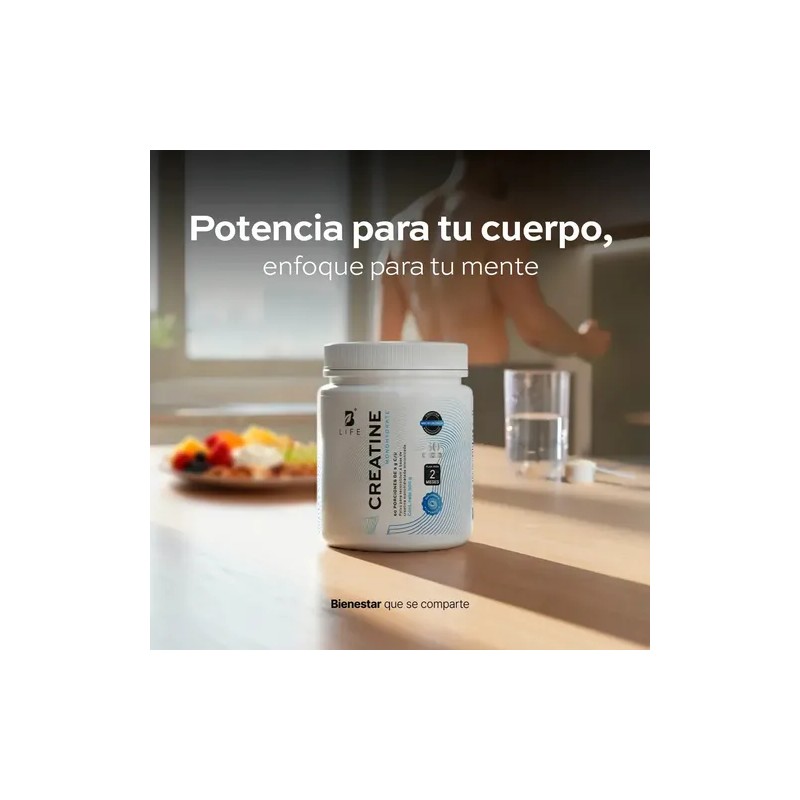 Creatina Monohidratada Pura 300g 60 Tomas En Polvo B Life