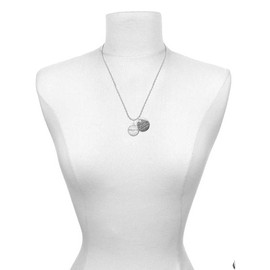 Delight Jewelry Silvertone Domed Philippians 4:13 I Knew You, I Set You Apart Charm Necklace, 20"+3"