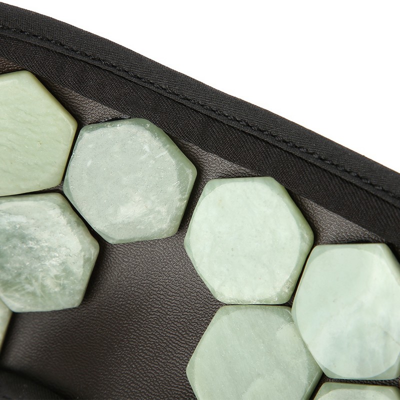 Natural Jade Stone Germanium Eye Mask Magnet Therapy Sleeping Eyeshade