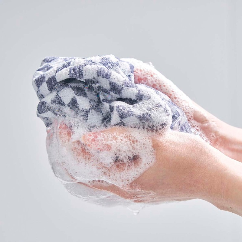 Aisen BY514 Men's Body Towel, Firm, Easy to Wash Back,