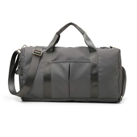 Sharemee - Dry Wet Separated Sports Duffel Bag, Gym Bags with Wet Pocket and Shoe Compartment for Travel Overnight Women/Man (Dark Gray)