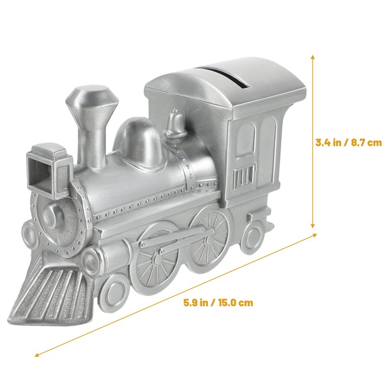 VORCOOL Steam Train Shaped Coin Bank Money Box Piggy Bank