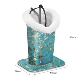 FINTIE Plush Lined Eyeglasses Holder, Glasses Stand Case, Anti-scratch Glasses Storage Organizer for Desk, Nightstand, Office, Blossom