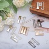 CHGCRAFT 6 Sets Metal Belt Buckle Clasps Rectangular Metal Clasp
