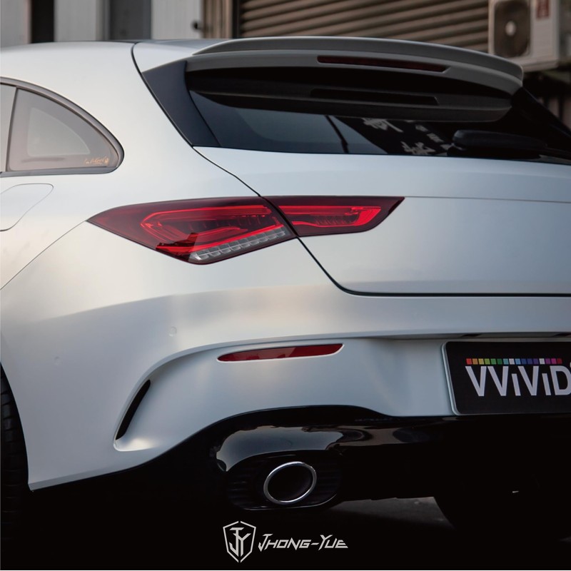 VViViD+ Satin White to Blue Space Pearl Vinyl Car Wrap