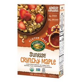 Nature's Path Organic Gluten-Free Cereal, Crunchy Maple Sunrise, 10.6 Ounce Box (Pack of 12)