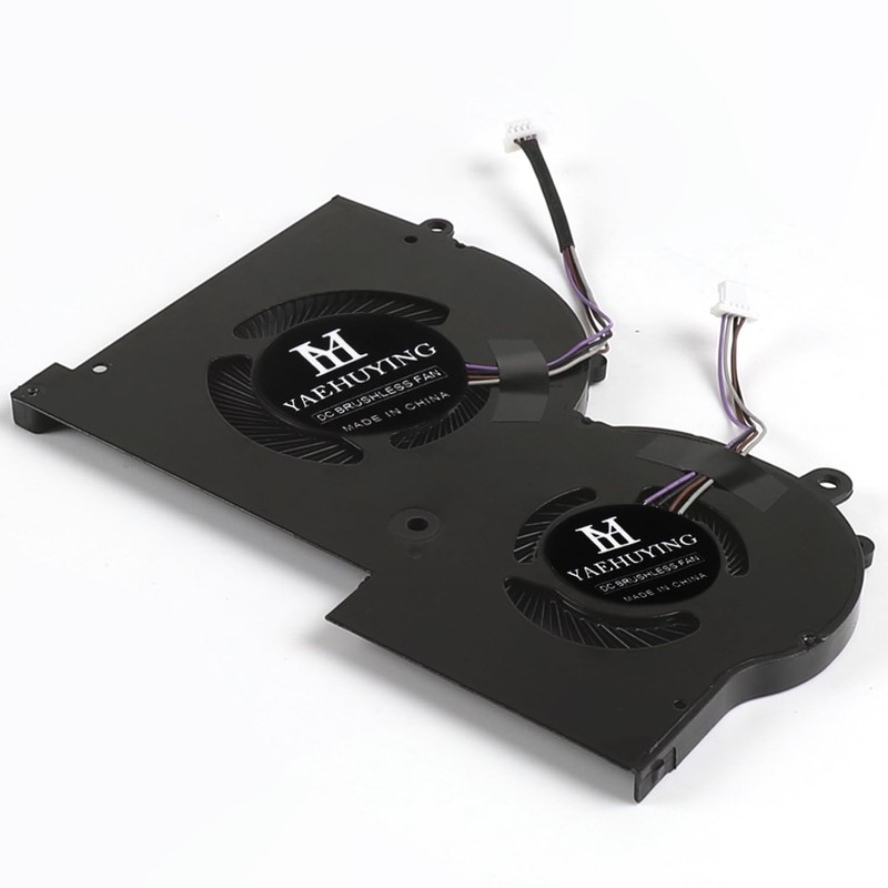 YAEHUYING CPU+GPU Cooling Fan Replacement for MSI GS65 Stealth P65