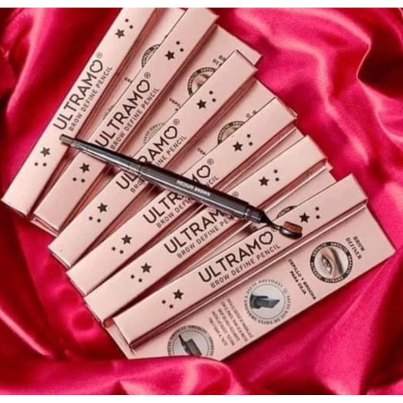 Ultramo Lápiz Para Cejas Con Cepillo Aplicado Ultramo Original 12pz