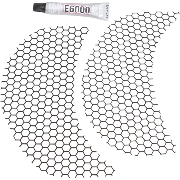 Klock Werks Fairing Vent Screen - Honey Comb - Black