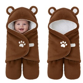 Lilian&Gema Swaddles for Newborns, Baby Swaddle Blanket for Newborn 0-4 Months, Cute Bear Swaddle Wrap for Baby Boys Girls, Plush Receiving Blankets for Newborn Registry