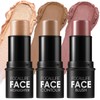 FOCALLURE 3PCS Cream Contour Stick - Highlighter Bronzer Blush Set