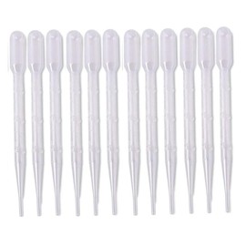 DACUAN Disposable Plastic Transfer Pipettes, 200PCS Graduated Transfer Plastic Pipettes, 3ML Calibrated Dropper Suitable for Essential Oils & Science Laboratory