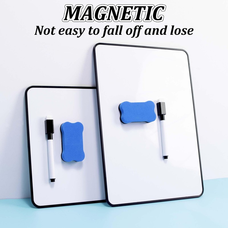 YUNAI Small Whiteboards A4, 2PCS Double Sided Mini Whiteboard with