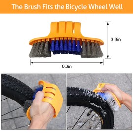8PCS Bicycle Cleaning Tool Kit,Clean bicycle chains,wheels, saddles and sprockets，Bicycle Clean Brush Kit Suitable for Mountain, Road, City, Hybrid, BMX and Folding Bike