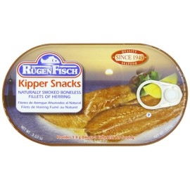 RügenFisch Kipper Snacks Herring Fillets, 3.53 Ounce