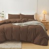 XINMIANFANG 100% Washed Cotton 3 Pieces Duvet Cover Set Linen
