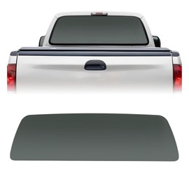 KUAFU Back Window Back Glass Compatible with 1999-2007 Ford F Series F250 F350 F450 F550 F650 F750 Dark Rear Window Glass Stationary