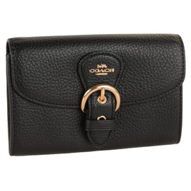 Coach C6896 C7374 CC918 Women's Coin Purse, Outlet Coin Case, Card Case, Leather, Mini Wallet, Brand, KLEO Wallet, Black
