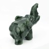 gemshan Jade Green Elephant Statues - Feng Shui Figurine Bring