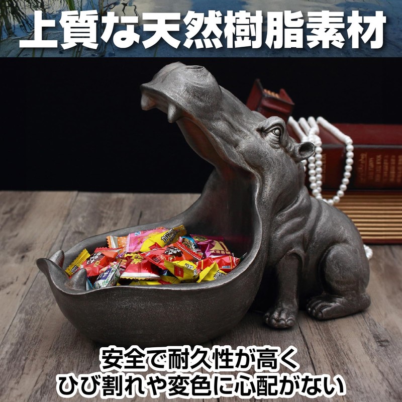 Boono Hippo Figurine, Funny Miscellaneous Goods, Figurine, Interior, Fashionable, Small
