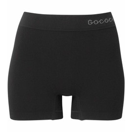 Wacoal CGG255 PGG601 Ribbed Boy-Length Shorts, Non-Sewn, SMLLL GOCOCi, Large Size, Unisex UNISEX, BK-Black
