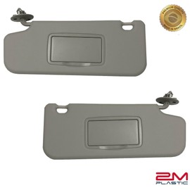 Sun Visor fits for Chevy Sonic 2012-2020 Spark 2011-2022 Passenger and Driver Sides Right + Left LH + RH Gray Replacement 2M Plastic