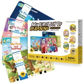 Think Academy My First Joy of Learning - Kids Learning Card 116 Pages Themes Double-Sided Learning Card for Learning Pad X100 Boys Girls Aged 3 4 5 6 Year Old