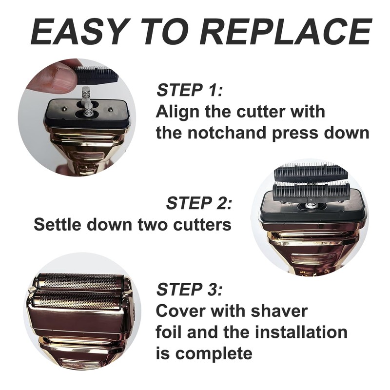 FXONE Shaver Replacement Foil and Cutter Compatible with BaBylissPRO FXONE