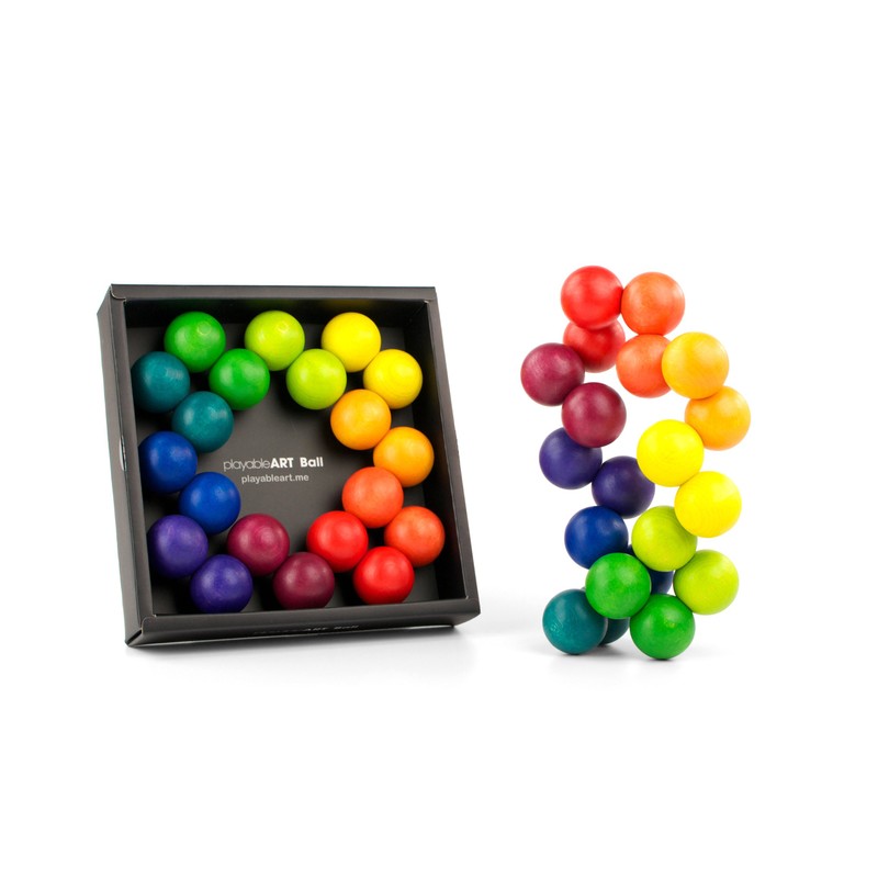 PLAYABLE ART Ball, Rainbow 20