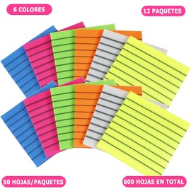 600 Hojas Notas Adhesivas Transparentes, Notas Súper Adhesivas Impermeable Notas Adhesivas Removibles Translúcidas, para Anotar Libros, Marcar Páginas y Mantener la Escritura Ordenada, 7.6x7.6cm