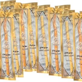 Al-Falah (10 Pack) Thin Sewak Al-Falah Miswak Natural Toothbrush  Oral Daily Comfort