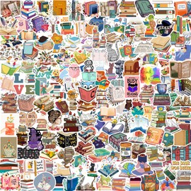 Reading Stickers, 150 Pieces Book Motivational Quote Stickers, Inspirational Reading Lovers, Cute Library Aesthetic Stickers for Water Bottles, Books, Laptops, Scrapbook