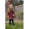 Mud Pie Children's Tartan Reindeer Tunic And Legging Set; 4T