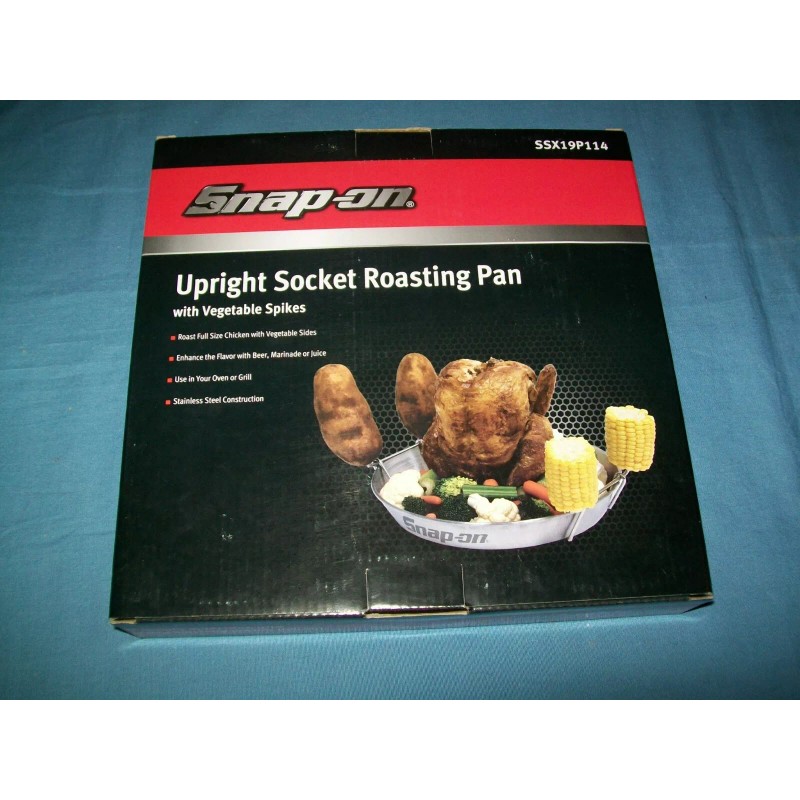 Snap-on NEW Snap-on™ SSX19P114 Upright Socket Roasting Pan w/Vegetable Spikes