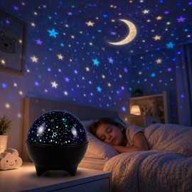Star Projector Night Light for Kids – 7-Mode Galaxy Moon Lamp for Bedrooms, Living Rooms & Gifts