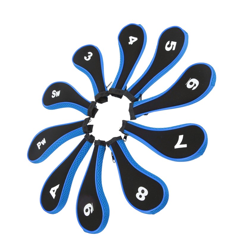 10Pcs Golf Club Head Cover Neoprene Golf Head Cover for