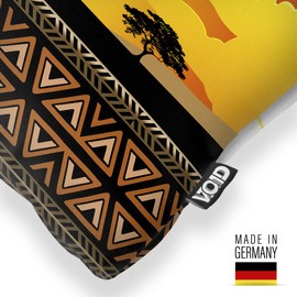 VOID Africa Elephant Giraffe Cushion Cover Sofa Cushion Decorative Outdoor Cushion Size: 50 x 50 cm