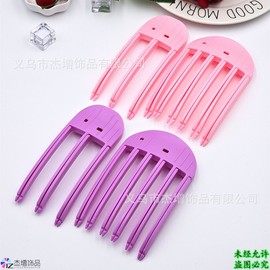 Root Volume Clip Set for Limitless Volume Styling - Effortless Hair Gripper & Curler Free Size/Purple (One Set) 30ea