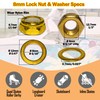 Naivskb Skateboard Bearings 8 Pack - Premium Titanium Coated ABEC9