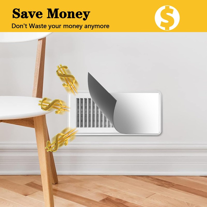 2Pack Magnetic Vent Covers,8x15.5inch Magnetic air Vent Covers for Floor